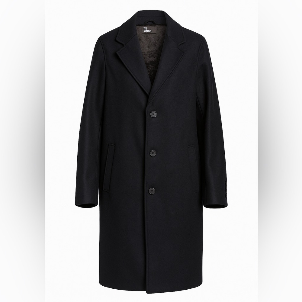 The Kooples Quiet Luxury Closet Staple Navy Blue Wool Coat Men’s 46 (US 36) NWT